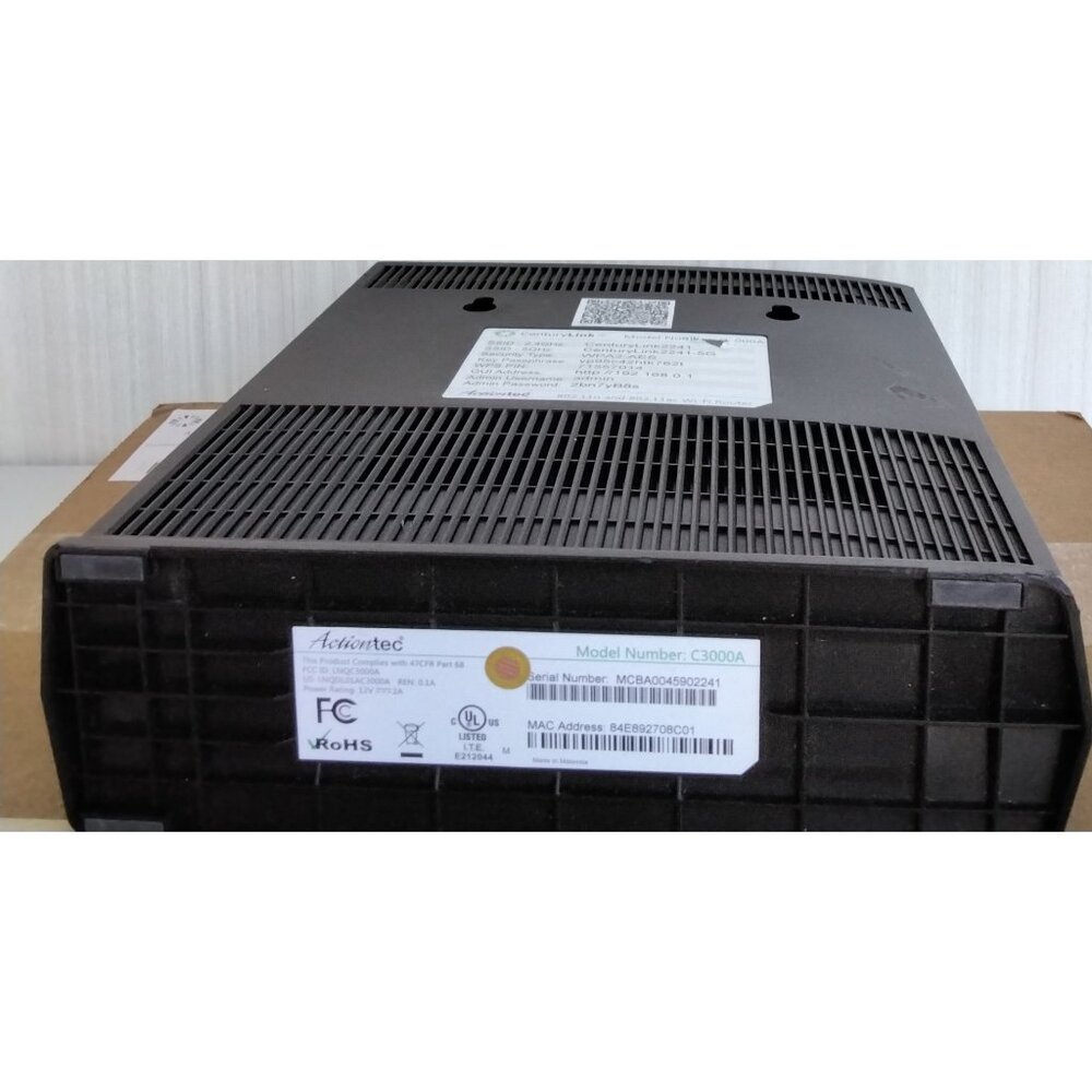 Actiontec Wireless DSL Modem CenturyLink Model 3000A - Picture 6 of 11